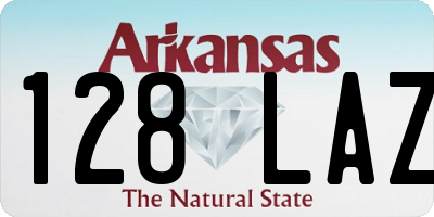AR license plate 128LAZ