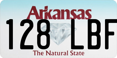 AR license plate 128LBF