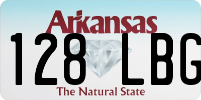 AR license plate 128LBG