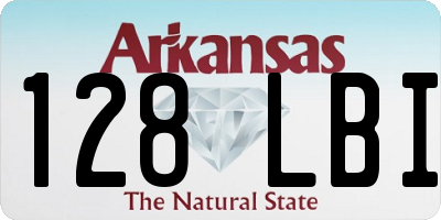 AR license plate 128LBI