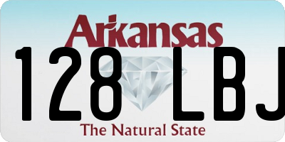 AR license plate 128LBJ