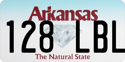 AR license plate 128LBL