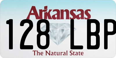 AR license plate 128LBP