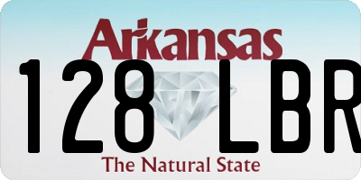 AR license plate 128LBR
