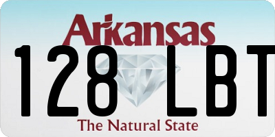AR license plate 128LBT
