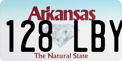 AR license plate 128LBY