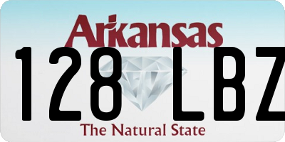 AR license plate 128LBZ