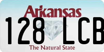 AR license plate 128LCB