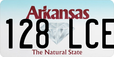AR license plate 128LCE
