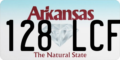 AR license plate 128LCF