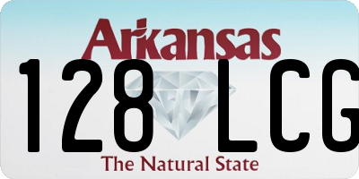 AR license plate 128LCG