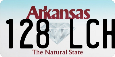 AR license plate 128LCH