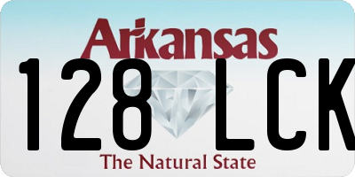 AR license plate 128LCK