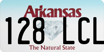 AR license plate 128LCL