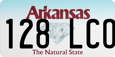 AR license plate 128LCO