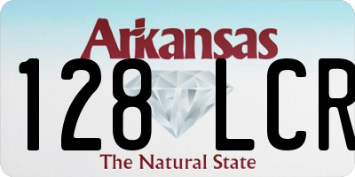 AR license plate 128LCR