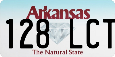 AR license plate 128LCT