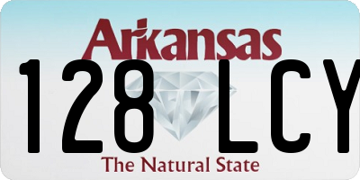 AR license plate 128LCY