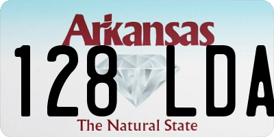 AR license plate 128LDA