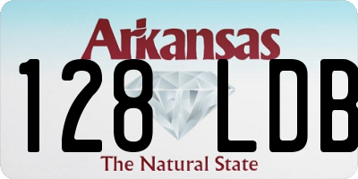 AR license plate 128LDB