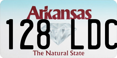 AR license plate 128LDC