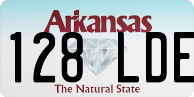 AR license plate 128LDE