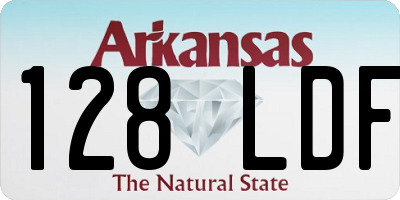 AR license plate 128LDF