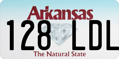 AR license plate 128LDL