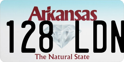AR license plate 128LDN