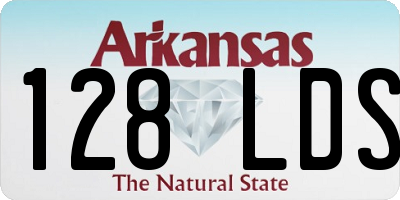 AR license plate 128LDS