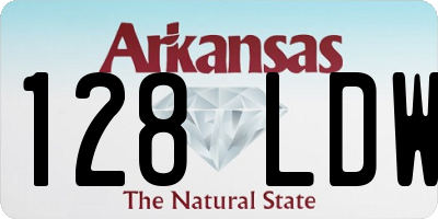 AR license plate 128LDW