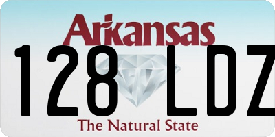 AR license plate 128LDZ