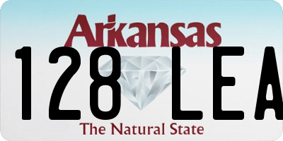 AR license plate 128LEA