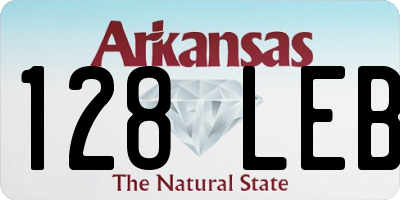 AR license plate 128LEB