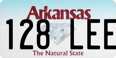 AR license plate 128LEE