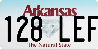 AR license plate 128LEF
