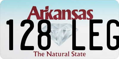 AR license plate 128LEG