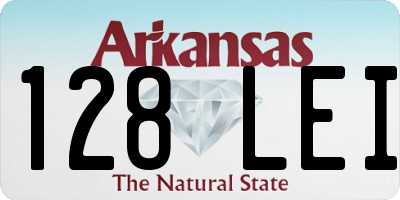 AR license plate 128LEI
