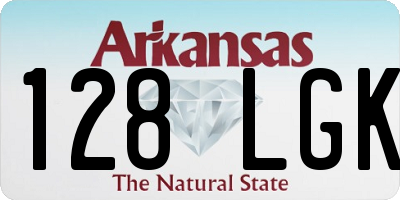 AR license plate 128LGK