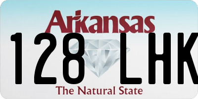 AR license plate 128LHK