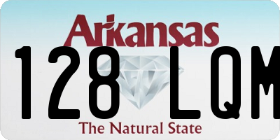 AR license plate 128LQM
