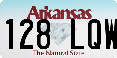 AR license plate 128LQW