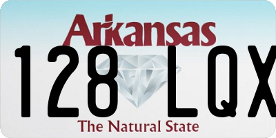 AR license plate 128LQX