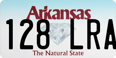 AR license plate 128LRA