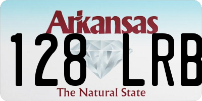 AR license plate 128LRB