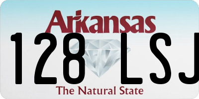 AR license plate 128LSJ