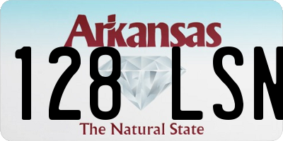 AR license plate 128LSN