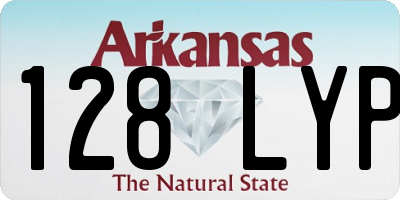 AR license plate 128LYP