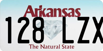 AR license plate 128LZX
