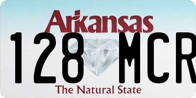 AR license plate 128MCR